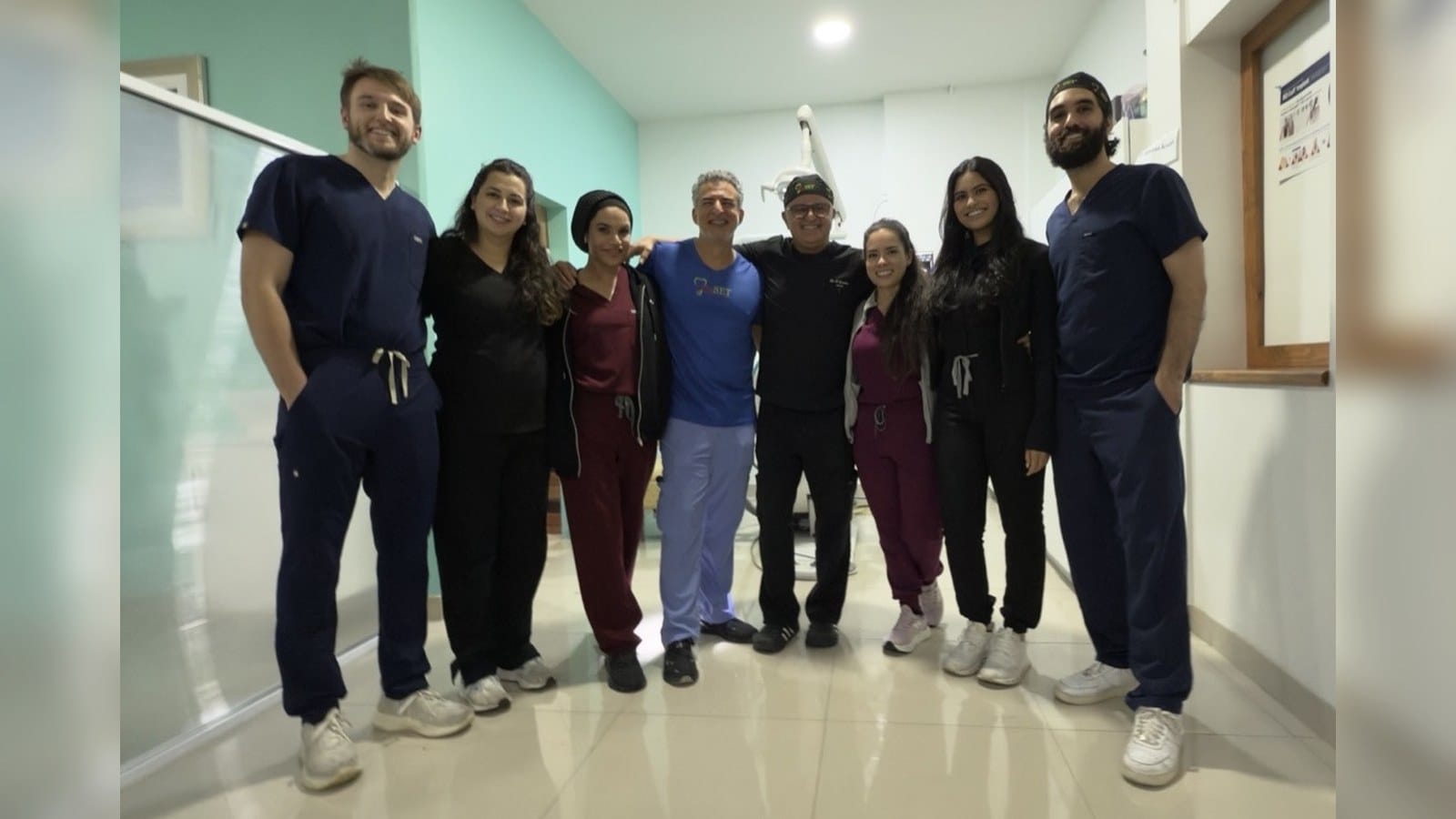 Past course participants standing together at the 3rdSET training facility